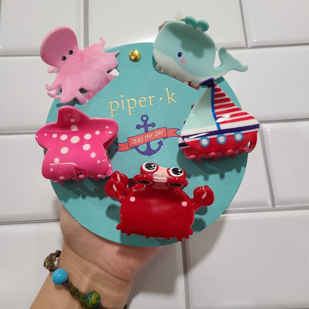 Piper K Seas the Day hair clips hair claws